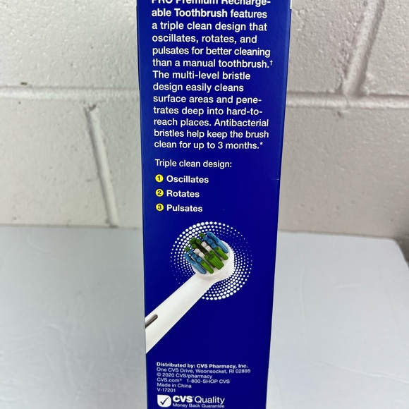 NEW Sealed EasyFlex Pro Premium Rechargeable Toothbrush Antibacterial Bristles - Picture 3 of 9